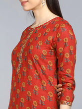 Pure Cotton Printed Kurta Pant Dupatta-VKSKD1027AB